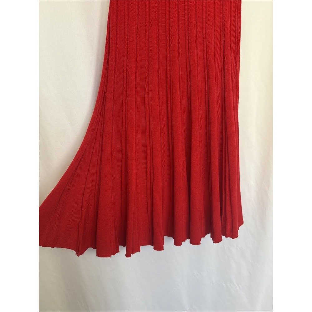 Torrid Red Ribbed Short Sleeve Sweater Skater Dress NWT Size 00‎ 10724865 - Picture 3 of 12